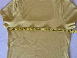 Yellow Square Neck Tshirt