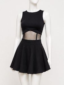black top and skirt combo