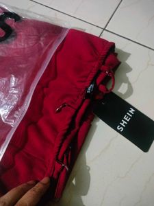 new with tag Elegant Red One-Shoulder Dress