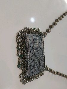Bohemian Silver Tribal Necklace
