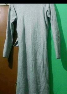 wrap grey dress