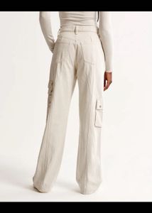 Cream Cargo Pants