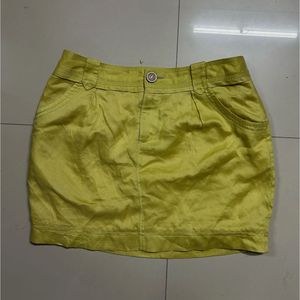Yellow Mini Skirt