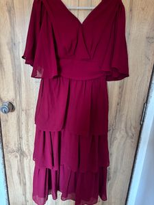 Flare Neck Cake Dress Sexy