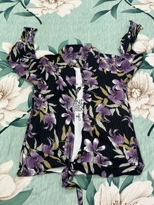 12/13 girl Trendy Floral Shirt top