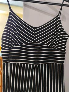 Striped Jumpsuit with Wide Legs