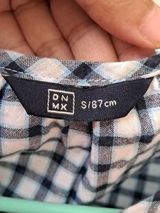 Checkered Long Sleeve Top