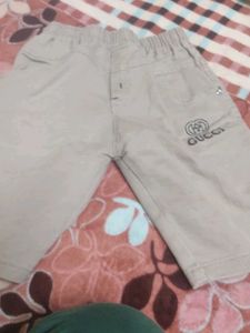 Khaki Cargo Shorts with "Hello 98"