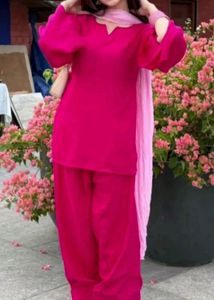 Rose pink frashi salvar suit
