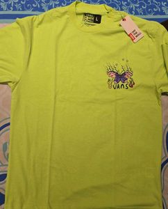 VANS Green Logo Oversized T-Shirt Size L