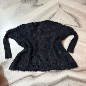 Fluffy Black Sweater