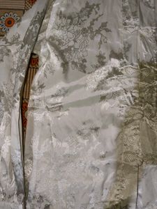 Elegant White Brocade Blouse