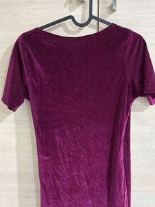 Velvet Wrap Dress