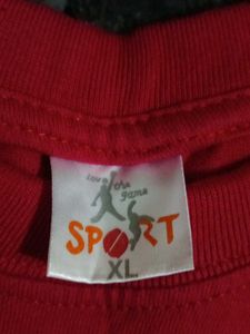 Red Casual T-Shirt