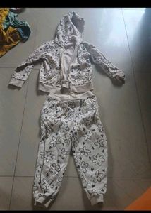 Cute Floral Hoodie and Pants Set