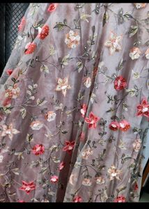 Elegant Floral Embroidered Anarkali Dress