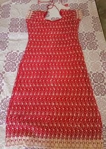 Red Kurta Set