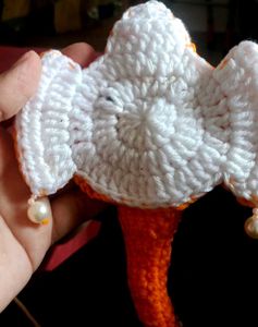 Handmade Crochet Ganesha Showpiece /motif
