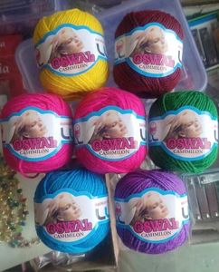 Oswal Cashmilon Yarn - Assorted Colors pack of 10