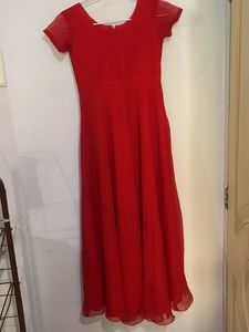 Elegant Red &amp; Navy Indian Kurti Set