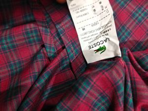 Lacoste Men's Plaid Button-Up Shirt