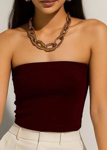 Burgundy Tube Top