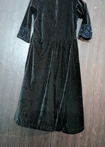 Sparkling Blue Sequin Ethnic Gown