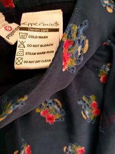 Brand New Floral Blue Skirt