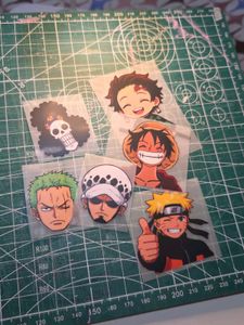 Anime Character Iron-On Stickers Set of 6