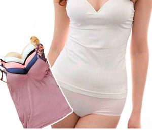 Cute padded cotton tank top