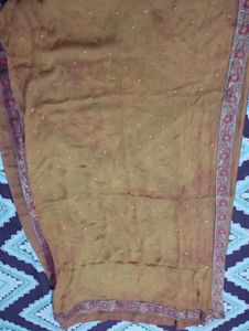 Designer Magenta Kurta with Gold Print