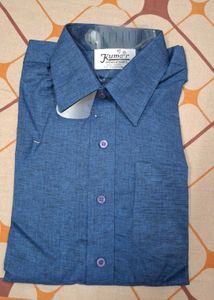 Kumar Blue Casual Shirt