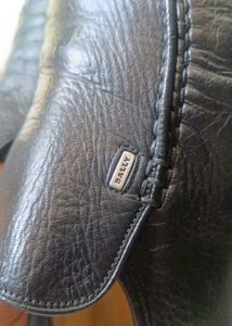 Bally black mens leather shoes