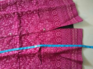 Elegant Pink Embroidered koti and kurta set