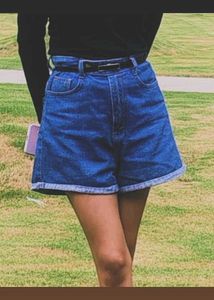 High Waisted Denim Shorts