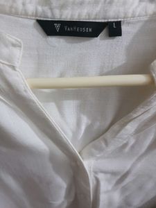 Classic White Button-Down Shirt