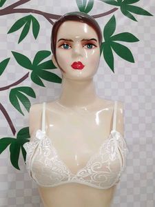 (1300)White Lace Bra
