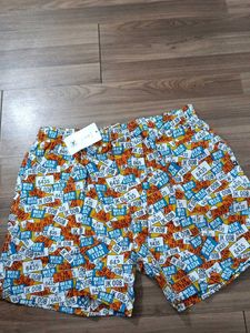 Retro License Plate Print Boxer Shorts