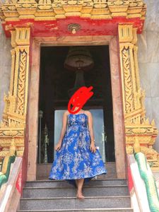 Blue Floral Summer Dress