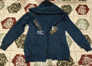 Blue winter hoodie