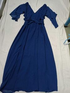 Elegant Navy Blue Gown