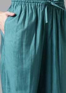 Elegant Teal Kurta Set with Dupatta