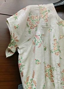 Elegant Floral Print Kurta Set