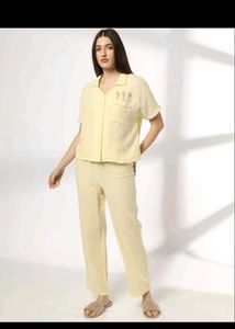 Cute Carrot Print Pajama Set