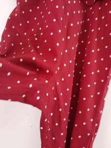 Maroon Printed Jumpsuit (Girl's)
