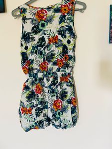 Vibrant Floral Print Romper