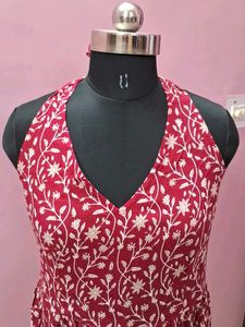 New  piece . Floral Print  halter neck Maxi