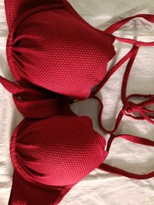 Hunkemoller Red Textured Bra