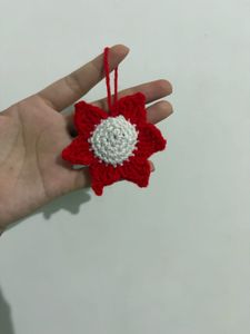 combo of Handmade Crochet Daisy bag charm