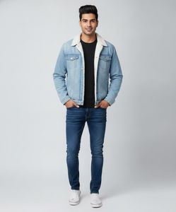 Men's Sherpa Lined Denim Jacket